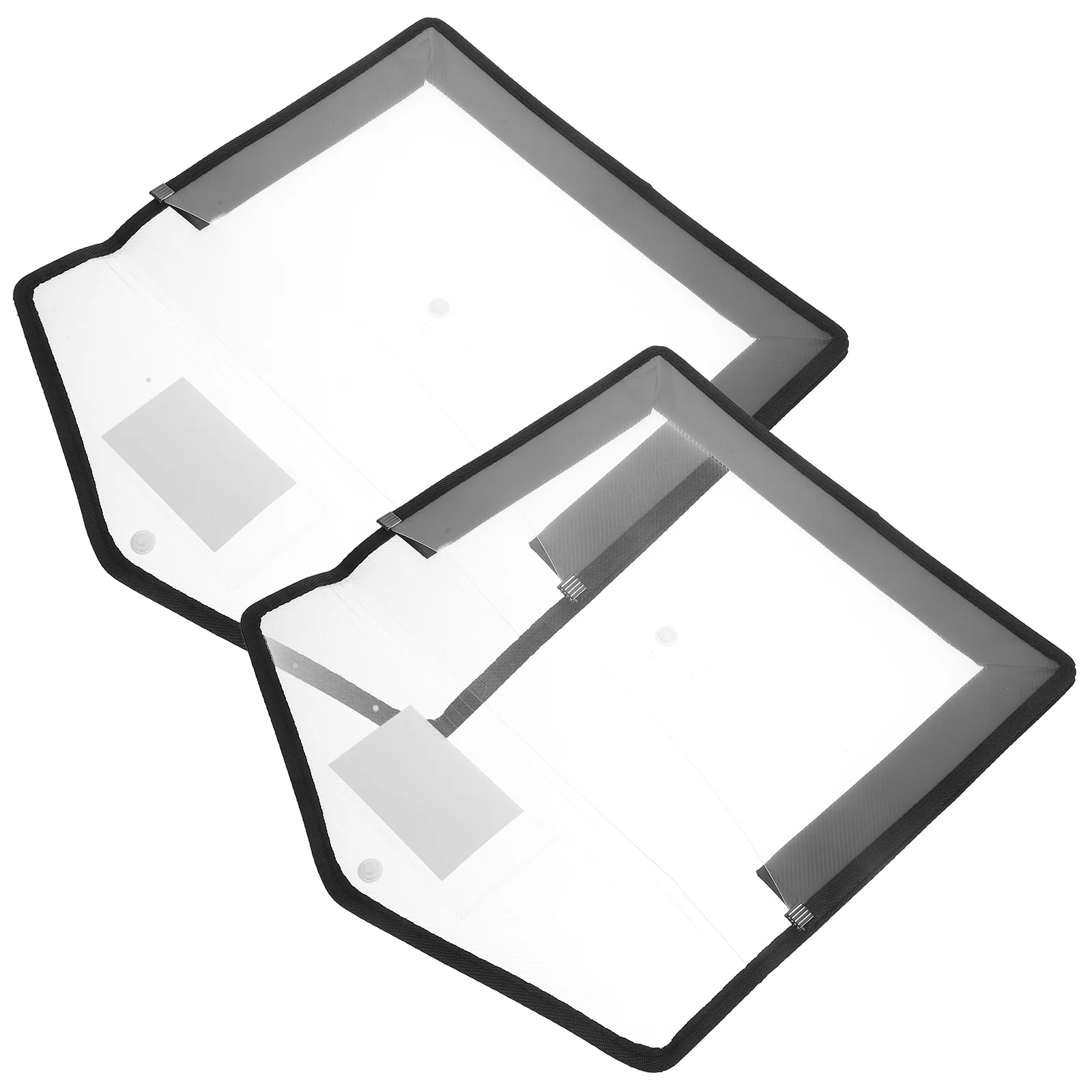 폴리 파일링 봉투, A4app 방수 스냅 문서 가방, 플라스틱 수평 섹션 파일 파우치