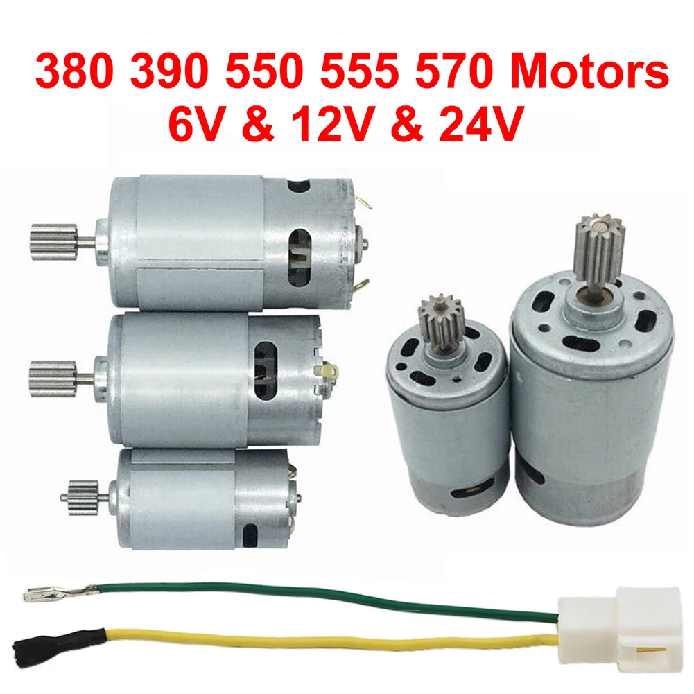Motor de Veículo Elétrico Infantil Substituir Ferramenta Parte para Crianças Motores para Carro Rs550 Rs390 Rs380 24v 12v 6v Dl555 10 Dentes
