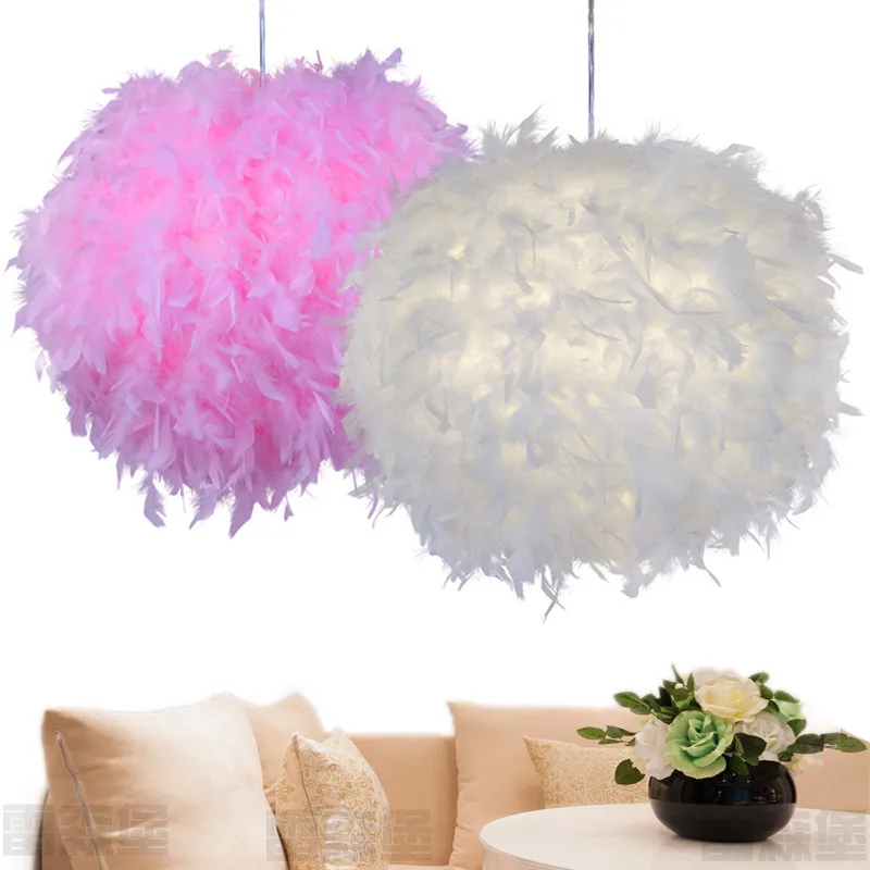 

Mordern Feather Pendant Lamp Fairy Hanging Lamp Goose Feather Bedroom Dining Room Loft Chandelier Ceiling Light 20