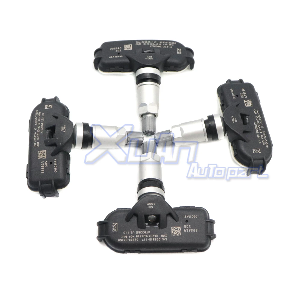 XUAN TPMS Ÿ̾ з  ,  I30, I35, Ʈ,  K3, RIO, 434MHZ, 529333X300, 52933-4V000, 4 