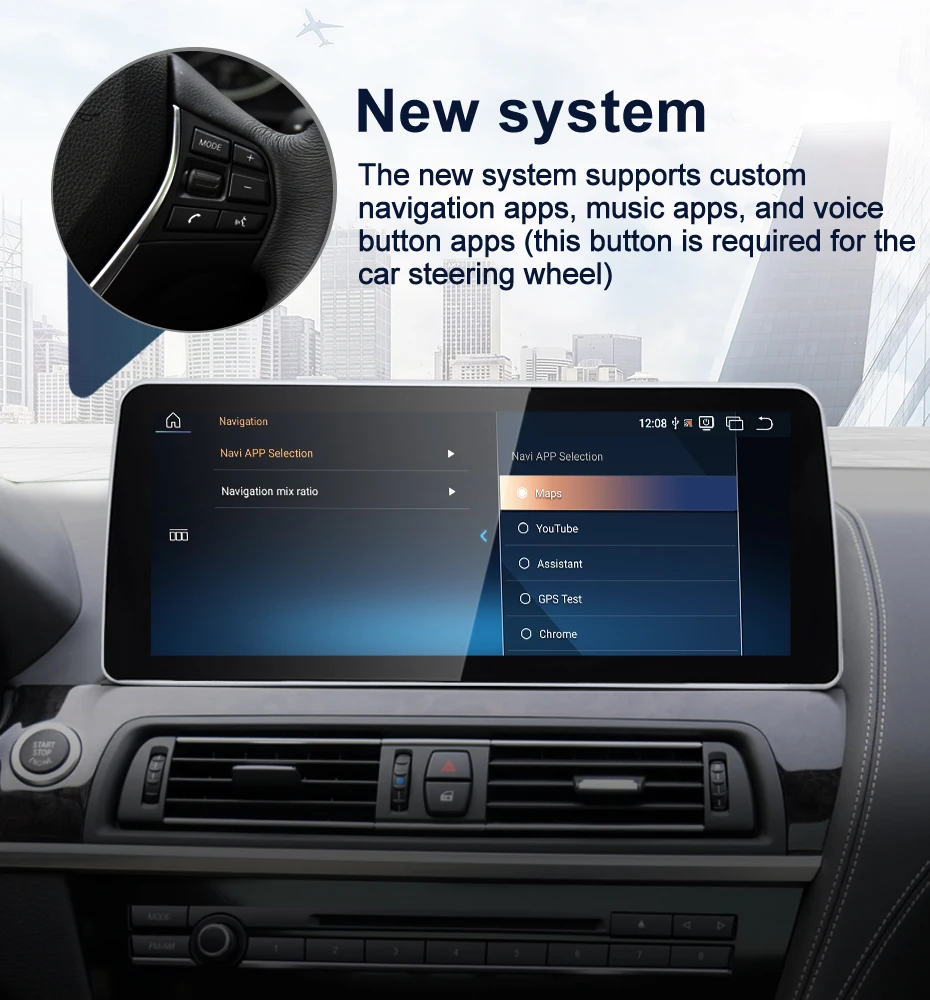 2024 New ID6 ID7 ID8 UI Android System Wireless Carplay AUTO For BMW 6Series F12