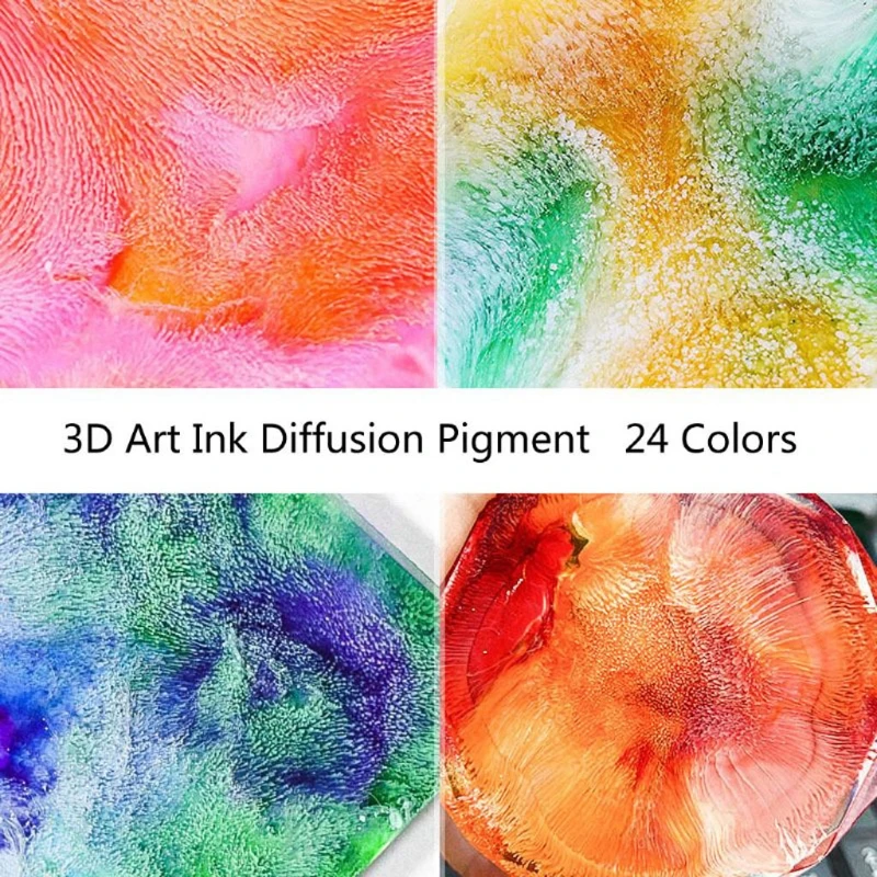 24colors 5ml Resin Dye Ink, High Concentration Pigment For Diy