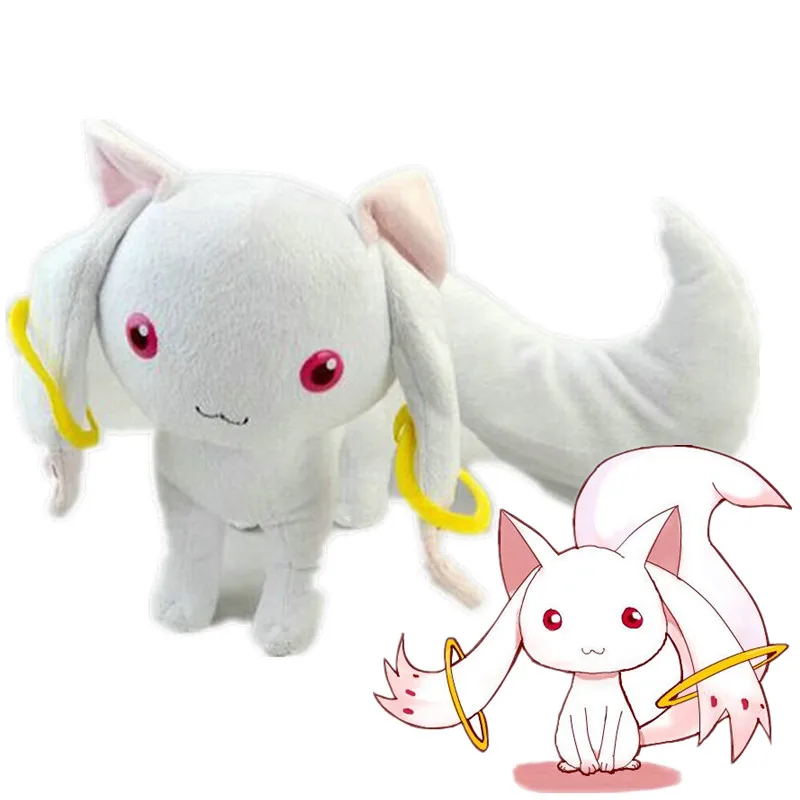 

23cm Anime Puella Magi Madoka Magica QB Plush Toy Incubator Soft Lovely Stuffed Doll Children Kids Christmas Gift