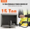 VEVOR 15Ton Hydraulic Knockout Punch Driver Kit 1/2"-4" w/ 10 Dies Carbon Steel Sheet Hole Opener Repair Tool Manuel Hole Digger 2