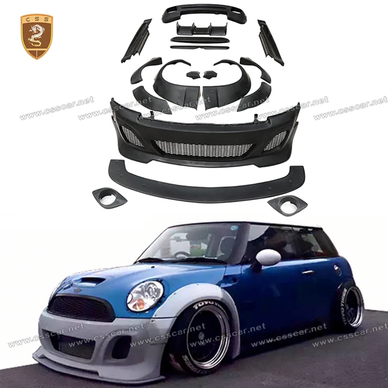 For BMW MINI Cooper R56 R57 R58 LB Style FRP Material Front Rear Bumper ...