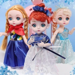 Poupée Bjd à 13 articulations mobiles de 16 cm en forme de visage mignon, yeux bleus et ensemble de vêtements à la mode, jouet meilleur cadeau pour enfant, nouvelle collection 