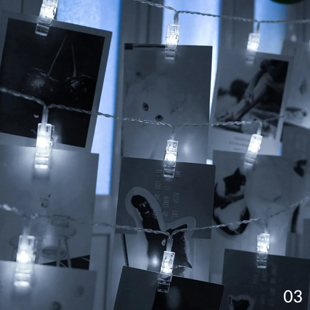 Illuminating LED Photo Clip String Lights for Stylish Room and Studio Decor