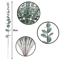 10pcs Eucalyptus Stems Artificial Eucalyptus Leaves for Home Flowers Bouquet Centerpiece Wedding Decoration Christmas Decor 6