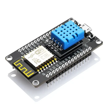 ESP8266 płyta rozwojowa NodeMCU integruje czujnik temperatury i wilgotności DHT11, CH340,Micro USB dla Arduino/Micropython ESP8266