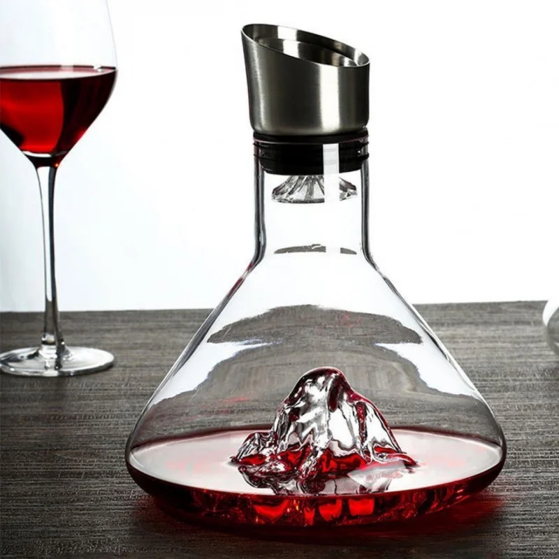 Iceberg Waterfall Wine Decanter Fast Home Use Set Thickened High-Grade Crystal Glass Grape Pouring Wine Fair Mug