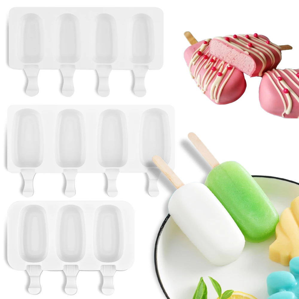 Stampo Per Gelato Classico Stampi Per Ghiaccioli In Silicone Fai Da Te Congelatore Fatto In Casa Frutta Cioccolato Ghiacciolo Vassoio Pop Stampo Con S