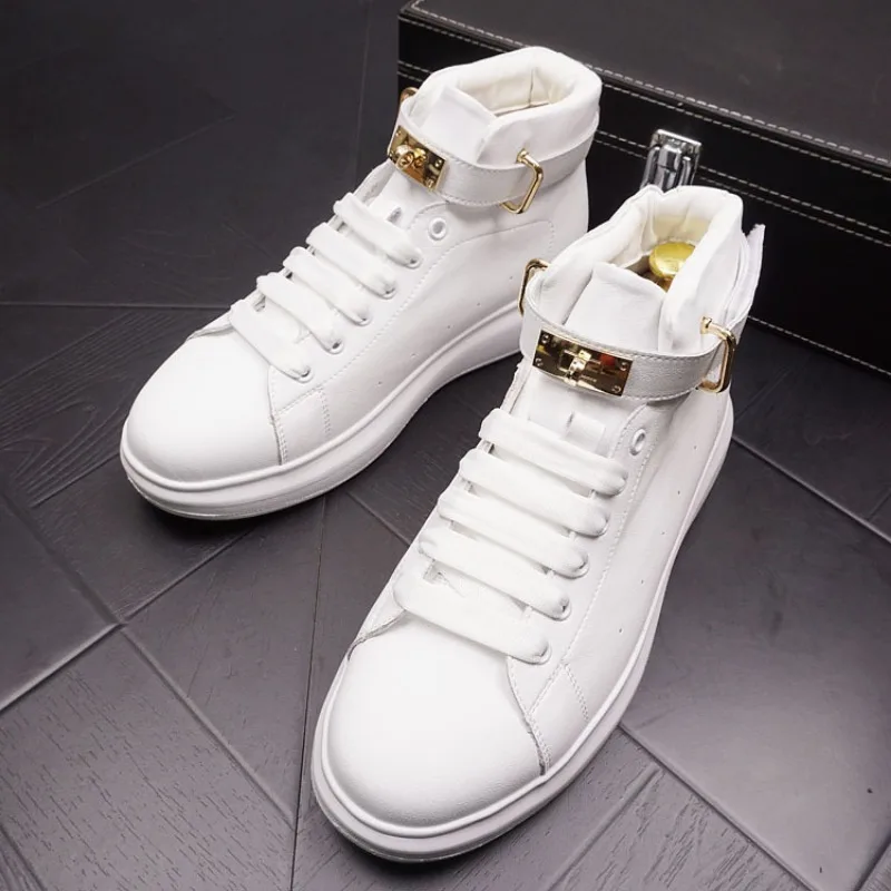 

Men Genuine Leather Shoes Sneakers Mens Boots Fashion Casual Ankle Boots Man Male Platform Shoes for Men Designer Luxury Shoes
