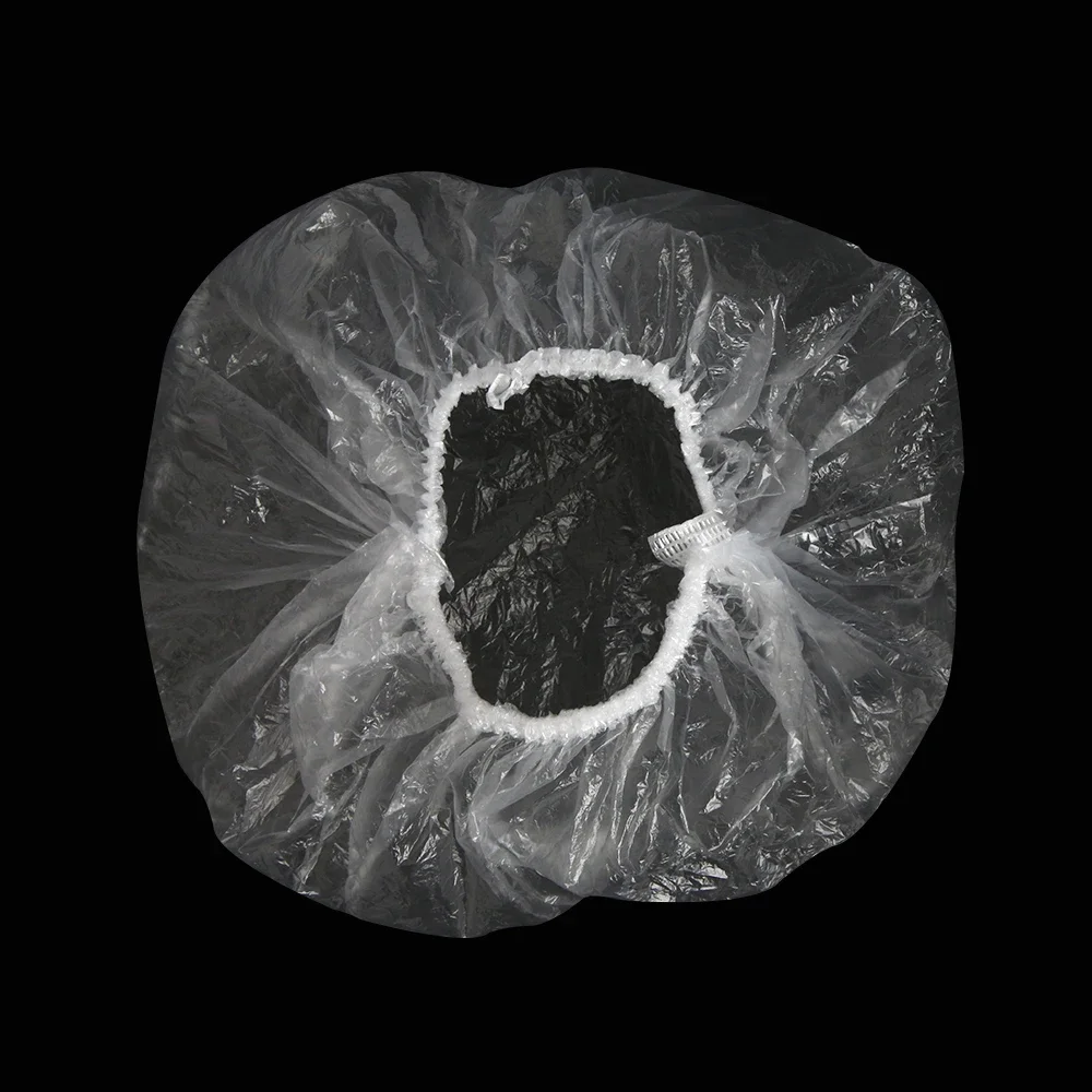 Disposable Shower Cap Waterproof Shower Cap Shower Cap Disposable Hair Cap Disposable Shower Cap Plastic Waterproof Headgear Hotel Hair Dye Shower Cap Transparent Plastic Beauty Salon Cling