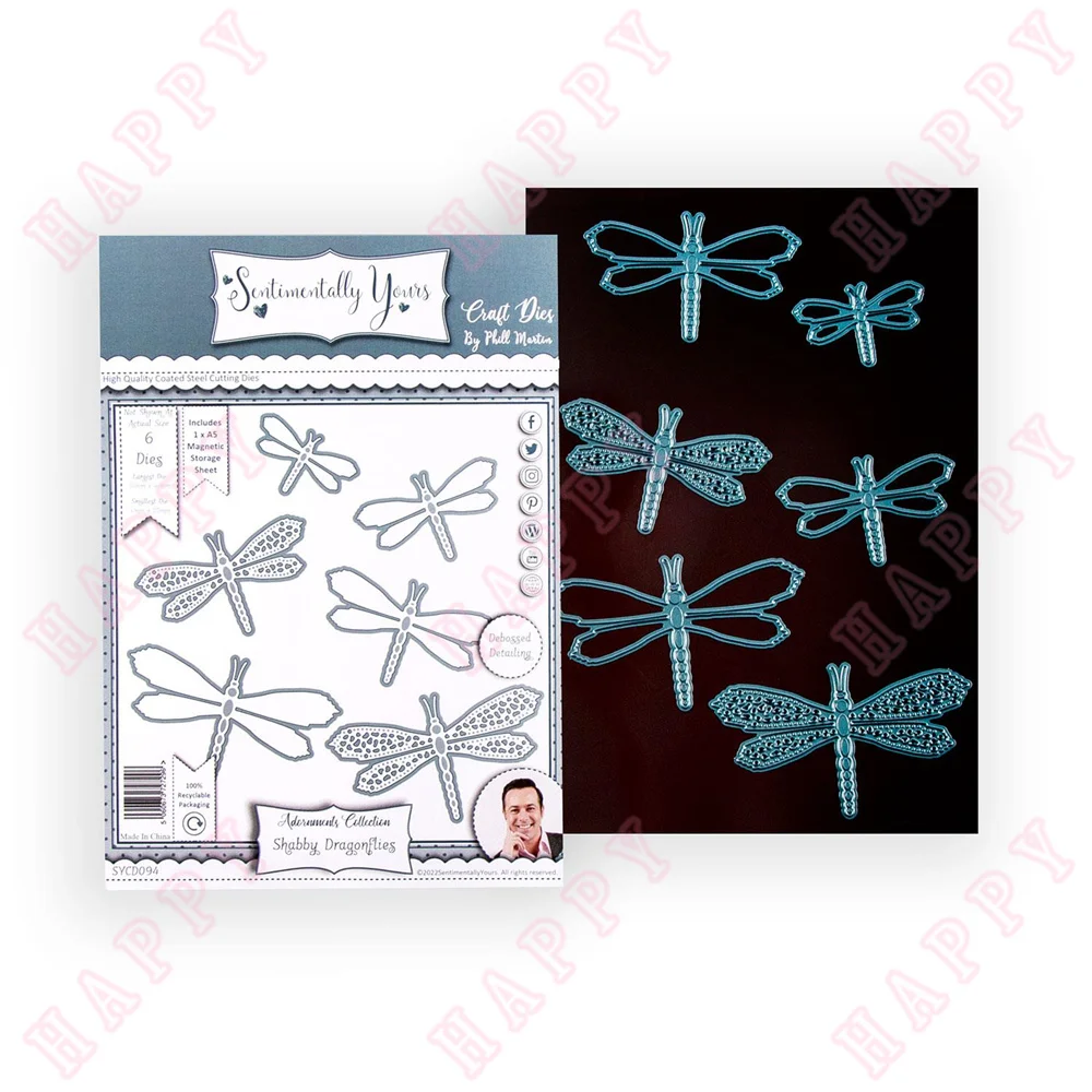 Limited Product Scallop Border Butterfly Shabby Butterflies Daisies Dragonflies Blossoms Starflowers Blooms Cut Dies Card Mold