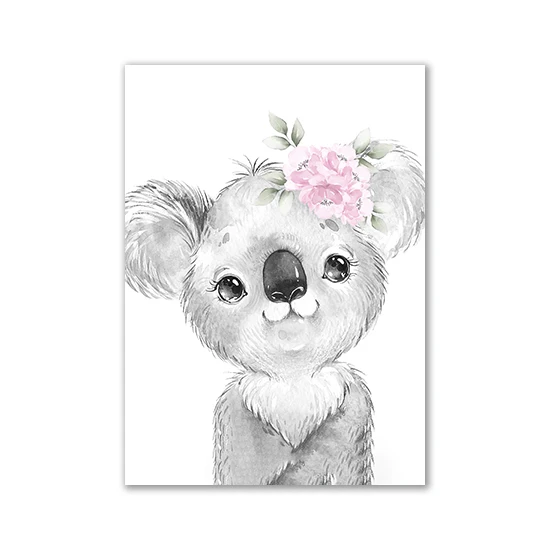 Personalized Animal Nursery Wall Art - Canvas Paintings