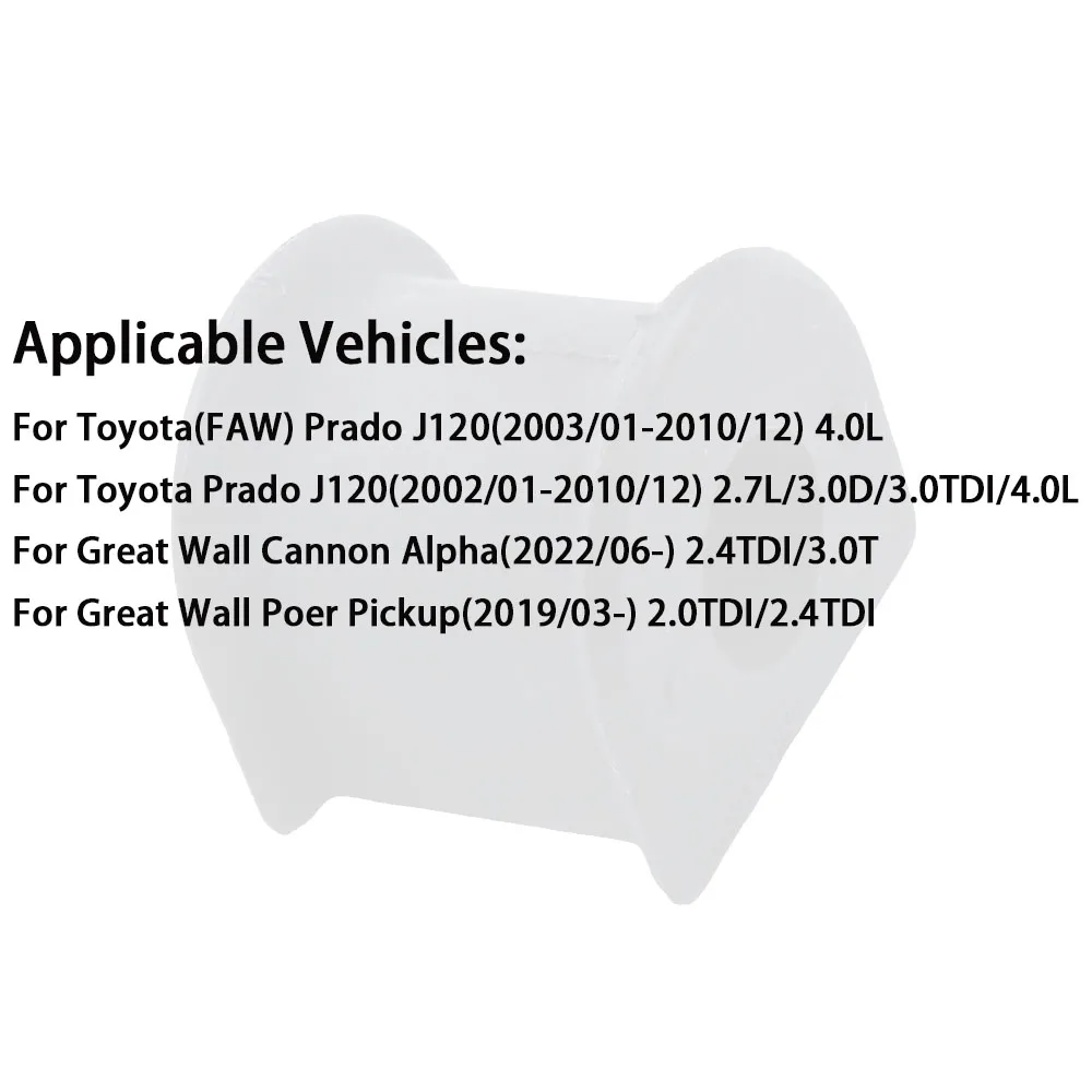 Toyota Prado J120 Great Wall Cannon Alpha Poer 4881510090 브래킷 장착 액세서리 용 2pcs 후면 스태빌라이저 부싱
