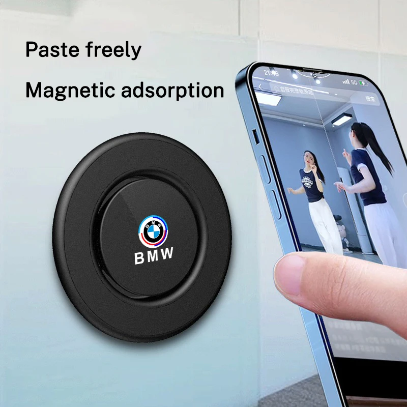 BMW 50주년 기념 G32 G38 G01 G08 G02 G05 F45 F46 F52 F48 F49 F39 F90용 자석식 자동차 엠블럼 휴대폰 거치대 액세서리