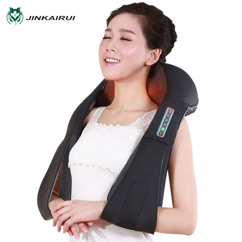 New Electrical Massage Shiatsu Back Shoulder Body Neck Massager  Multifunctional Shawl Warm function Car/Home Massager - AliExpress