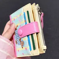Korean Style Embroidery Sausage Dog Wallet Purse Ultra Thin Card Bag Multi-function Short Clutch PU Leather Card Holder - Image 4