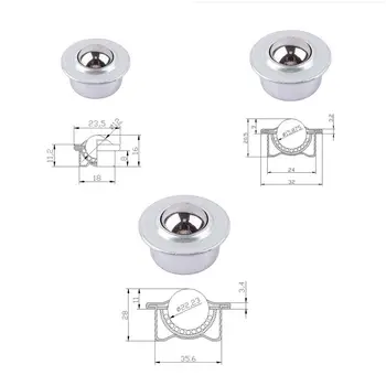 عجلة دوارة من الفولاذ المعدني ، عجلة مستديرة للعين لعربات الآلات ، أجهزة أثاث عالمية 6