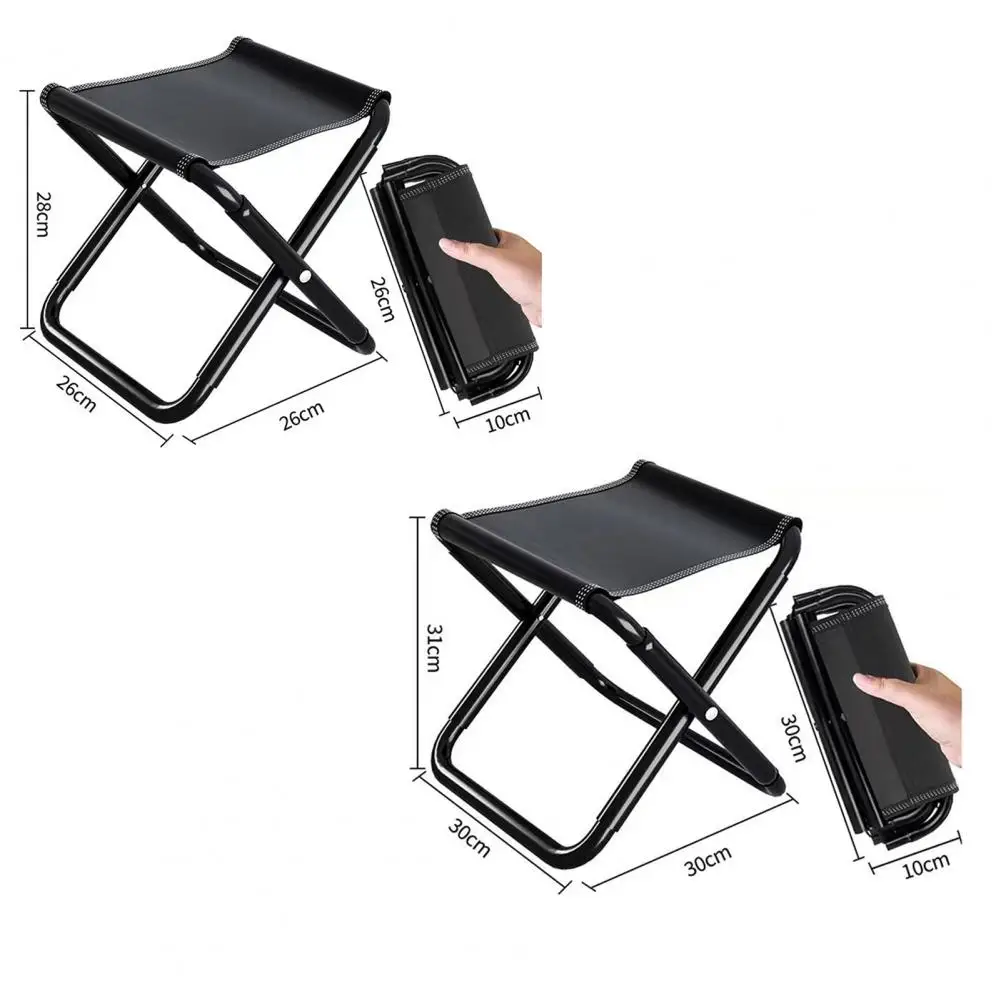 Travel Stool Foldable Strong Bearing Capacity Dirt Resistant Comfortable Sit Outdoor Folding Chairs Small Stool Camping Supply