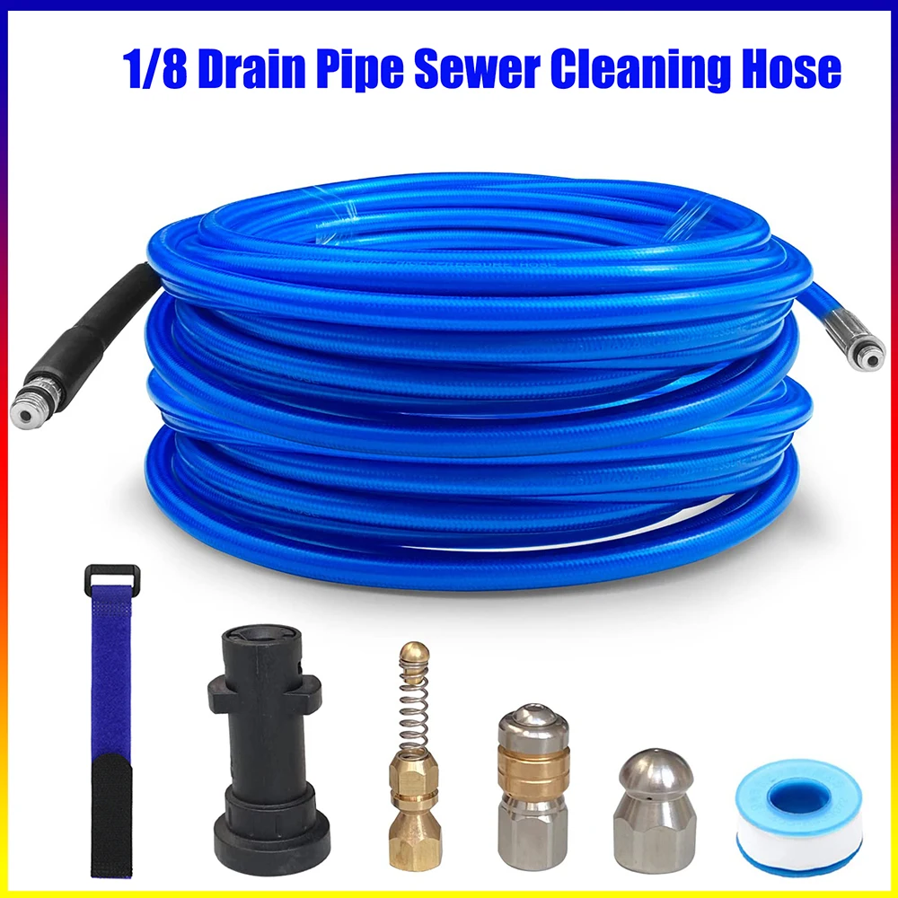 240M3800psiSewageDredgingJetHosePressureWasherSewerDrain