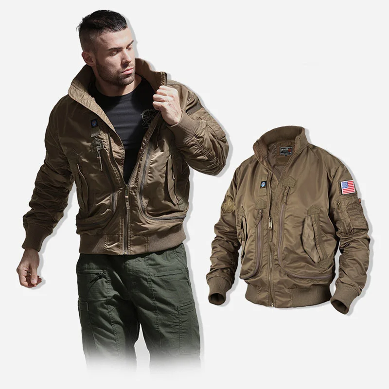 Tactical Clothing Motorcycle Jacket Short Parkas Long Winter Jackets for Men Overcoat Men's Fashion Military New Streetwear Mens