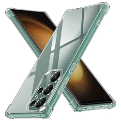 Shockproof Clear Silicone Soft Back Phone Case Cover - Galaxy S23 Ultra (Transparent)