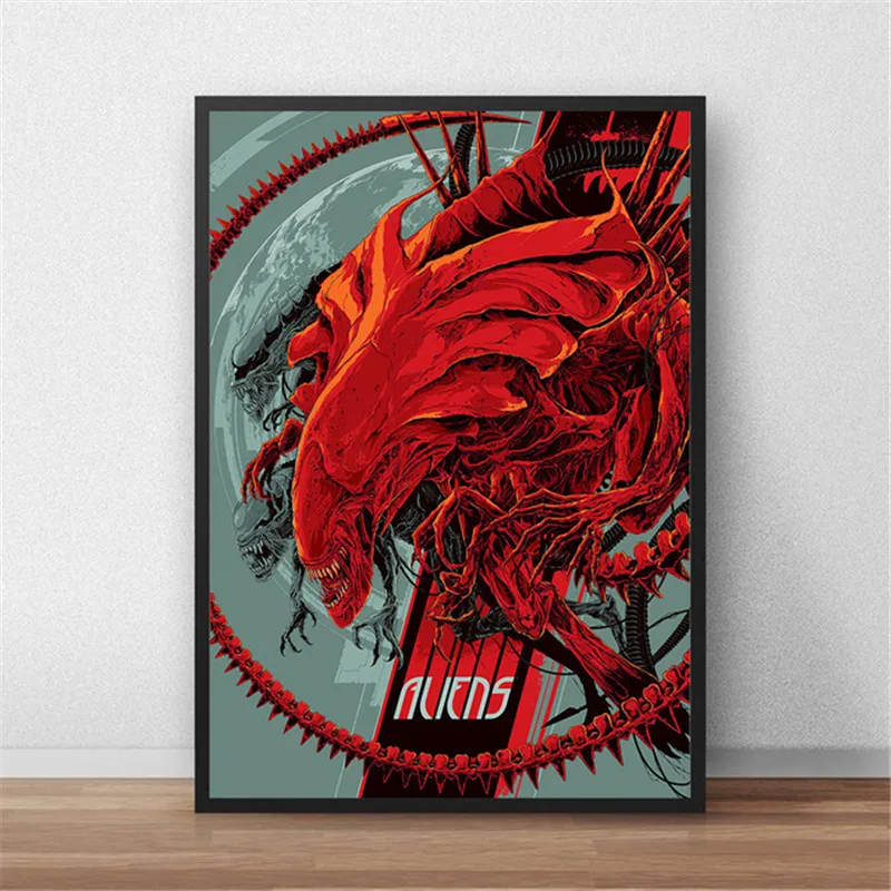 thumbnail image 1 of Alien Science Fiction Movie Astronaut Space Posters and Prints Wall Art Canvas Painting Picture Room Horror Home Decoration, 1 of 5