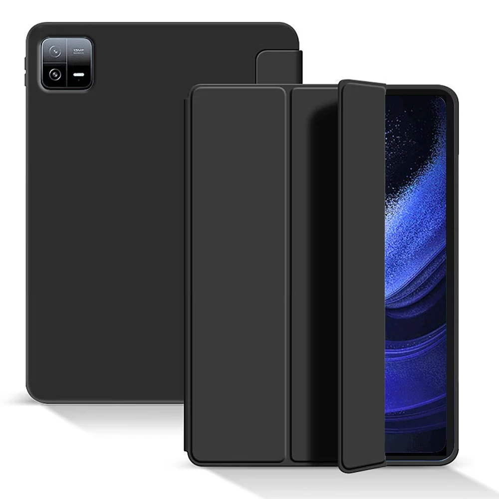 Trifold Stand Smart Cover with Soft TPU Back and Auto Wake/Sleep Function