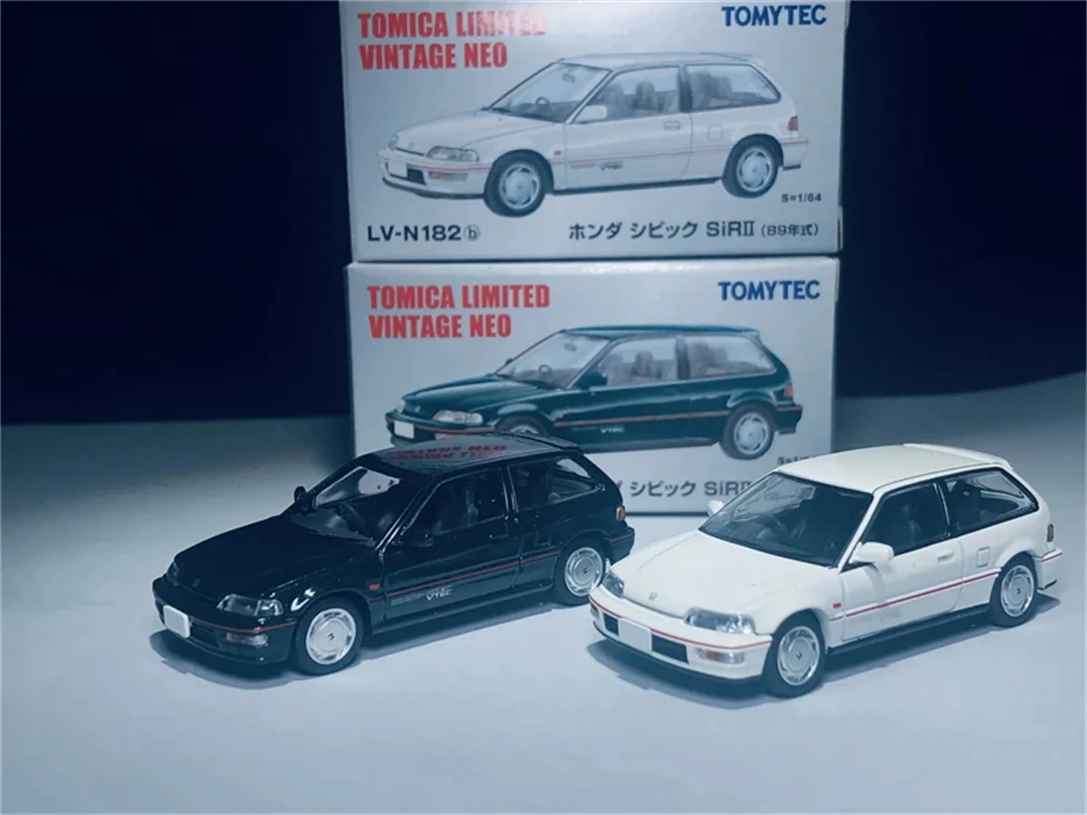 TOMYTEC TLV 1/64 Civic SiR II LV-N182a/b Die Cast Model Car Collection Limited