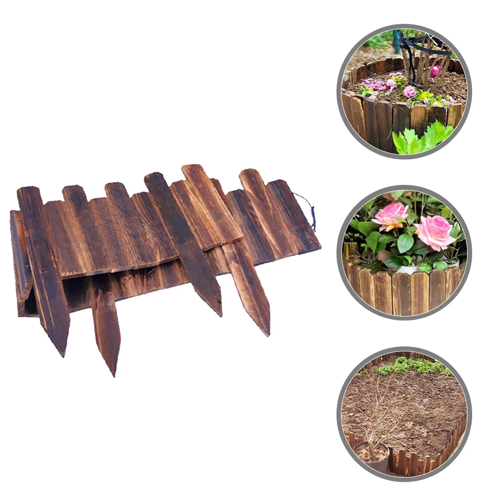 

Edging Landscaping Decorative Fence Courtyard Border Picket Insert The Ground Garden Lawn Wood Landscape