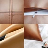 Leather Texture Pu Leather Fabric Simple Cushion Cover Stylish Classic Sofa Back Body Pillow Car Interior Decoration Wedding 3