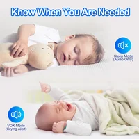 Pas de WiFi 7 pouces bébé moniteur 2 voies Audio Vision nocturne 4X Zoom sans fil enfants Protection Surveillance caméra vidéo 5000mAh batterie 5