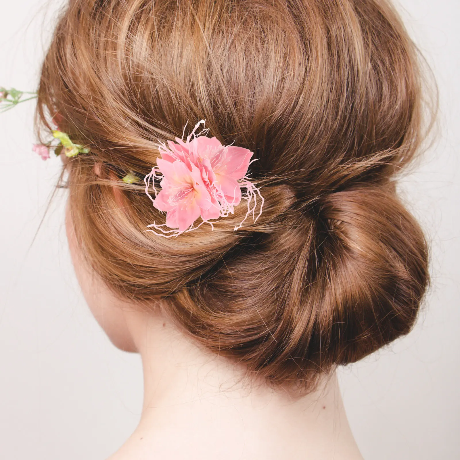 2개입 하와이안 플라워 헤어 클립, 여성용 부드러운 작은 꽃 집게핀, 휴가용 열대풍 헤어 장식