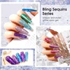 ROSALIND 100+ Colors Flash Nail Polish&Crackle Gel Nail Lacquer Gel For UV Varnish Hybrid Semi Permanent Base Top Coat Nail Art 4