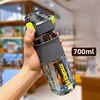 700ML High Temperature Resistant Plastic Water Cup Outdoor Men Women Sports Water Cup Anti-scalding Drop-resistant Straw Cup 4