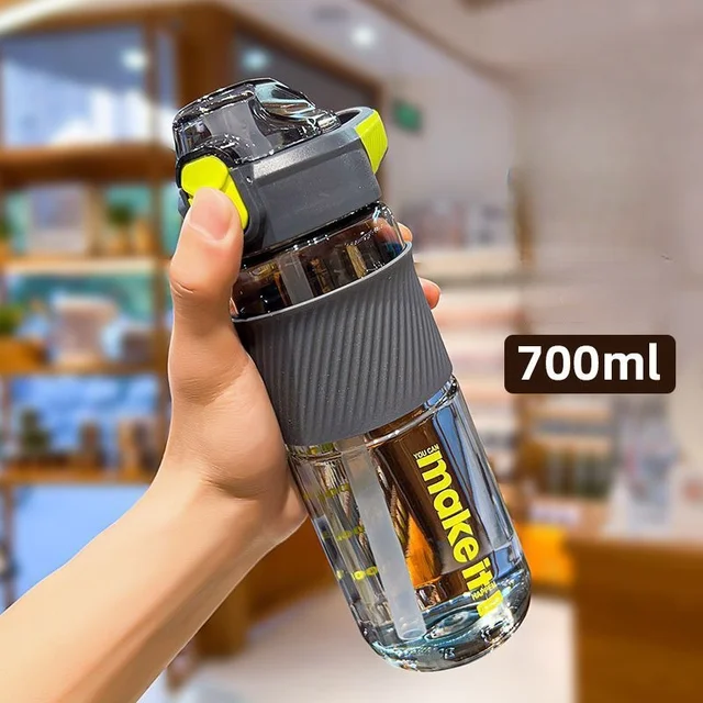 700ML High Temperature Resistant Plastic Water Cup Outdoor Men Women Sports Water Cup Anti-scalding Drop-resistant Straw Cup 4