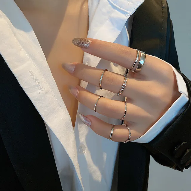 LATS 7pcs Fashion Jewelry Rings 2