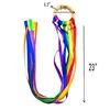 Montessori Style Sensory Toy BPA-free Non-toxic Baby Ribbon Ring Newborns Upwards Develop Colour Recognition Sensory Toy 5