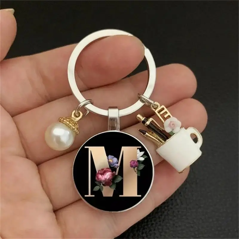 MyGiftHome 26 Letter Keychains Cup Pendants Bag Ornaments