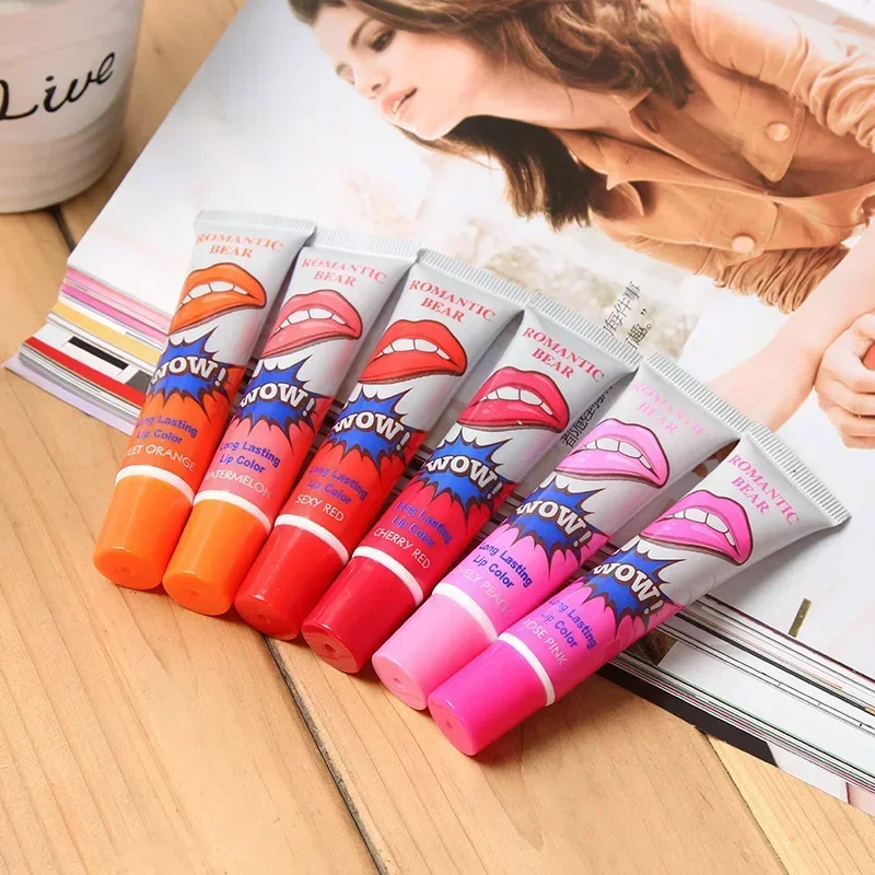 6 Colors Amazing Peel Off Liquid Lipstick Waterproof Long Lasting Lip Gloss Tint Moisturizing Tear Off Lip Stain Makeup Cosmetic 3