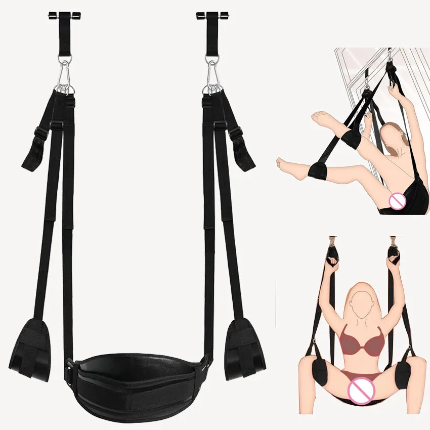 Couple Toys Swing Leather Plush Cushion Sex Swing Adult Door Hanging Chair Sex Love Sling Toys For Ladies Furniture Sexshop 18+