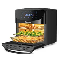 Four à friture à air chaud 18L 8-en-1 avec écran tactile numérique, 1800W, circulation rapide de l'air, mini-four sans huile avec accessoires 1