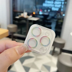 Glitter Enhanced Tempered Glass Camera Lens Protector - iPhone 15 (Colorful)