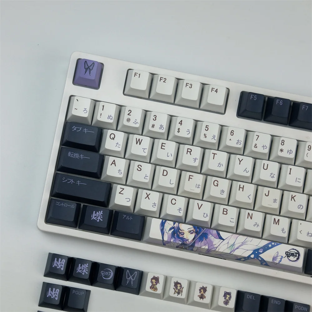 kochou shinobu tema chave caps para demônio slayer cherry perfil keycap