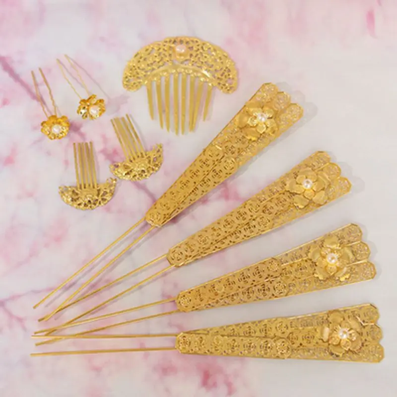 9PCS/Set Luxury Hair Accessories for Women Tang Dynasty Hair Comb Hanfu Hair Clips