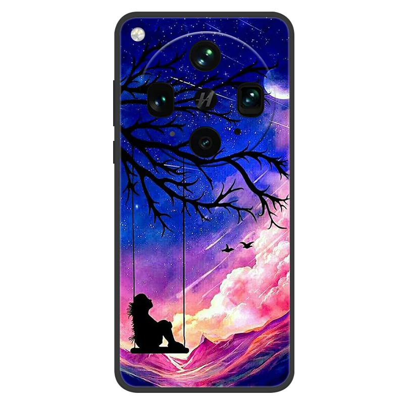 Charming Painted Silicone Shockproof Back Cover Case