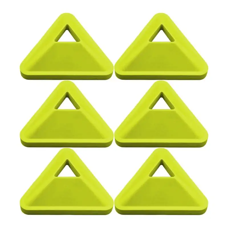 Cones For Soccer Practice 6 Pcs Durable Disc Triangular Makers Playing Field Training Equipment Agility Football Kids Sports