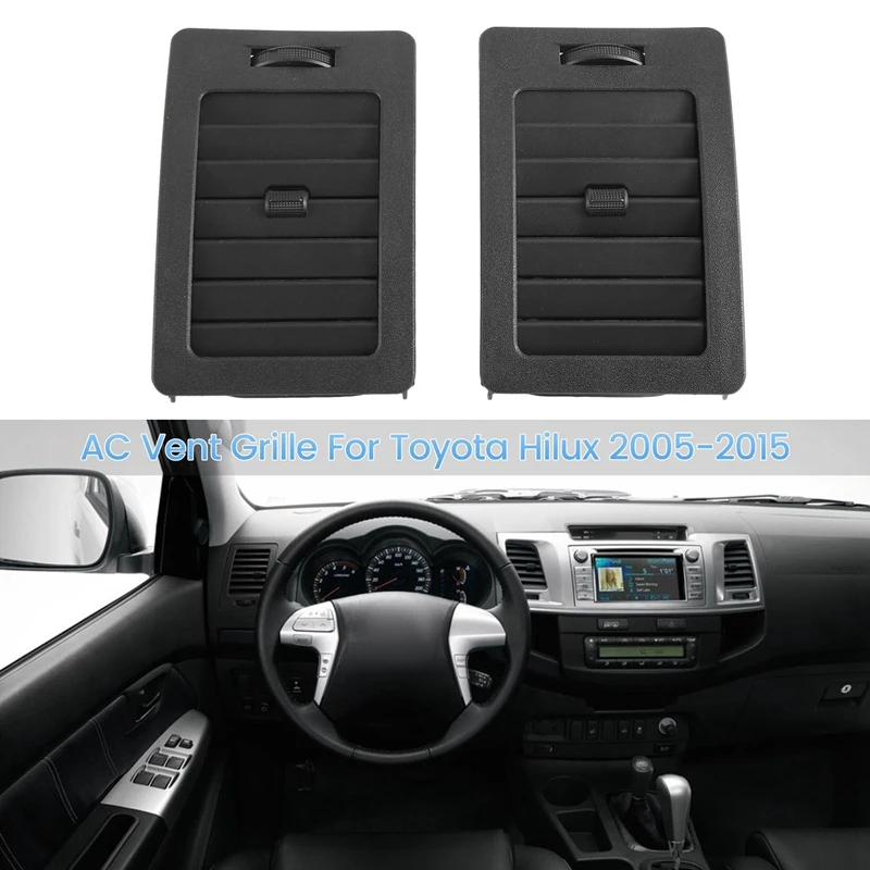 

Interior Air-Condition Grill A/C Vent Grille For Toyota Hilux Kun SR5 UTE 2005-2015 Fortuner Parts